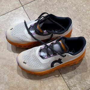 On Running Kids Sneakers - White and Orange